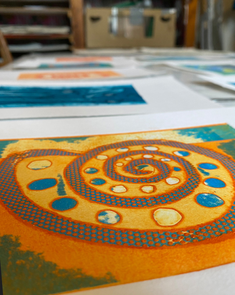 Collagraph Print Making Workshop with Steph Renshaw